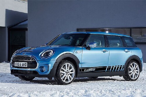 2 x mehrfarbiger Grafikstreifen, Clubman-Symbol, Autorennen, Vinyl-Aufkleber