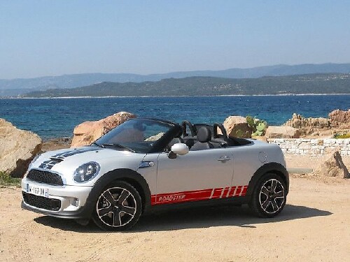 2 x mehrfarbiger Grafikstreifen, Roadster-Symbol, Autorennen, Vinyl-Aufkleber