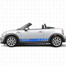 Racing Style Streifen Seiten Vinylaufkleber für MINI Roadster_2