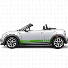 Racing Style Streifen Seiten Vinylaufkleber für MINI Roadster_3