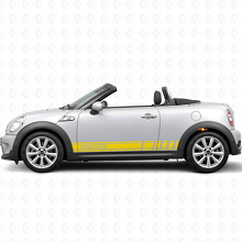 Racing Style Streifen Seiten Vinylaufkleber für MINI Roadster_5