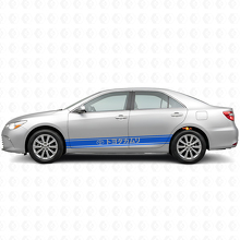 Japanischer Stil Streifen Tür Seiten Vinylaufkleber für Toyota Camry_2