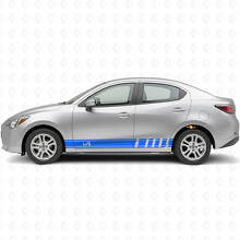 iA Seiten-Rennstreifen Vinyl-Aufkleber-Set für Scion iA oder Toyota Yaris iA_2