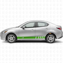iA Seiten-Rennstreifen Vinyl-Aufkleber-Set für Scion iA oder Toyota Yaris iA_3