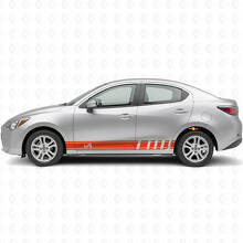 iA Seiten-Rennstreifen Vinyl-Aufkleber-Set für Scion iA oder Toyota Yaris iA_4