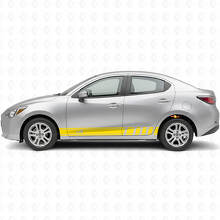 iA Seiten-Rennstreifen Vinyl-Aufkleber-Set für Scion iA oder Toyota Yaris iA_5