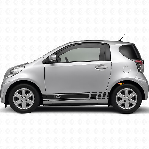 iQ Logo Racing Seitenstreifen Vinyl-Aufkleber-Set Auto für Toyota iQ