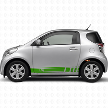 iQ Logo Racing Seitenstreifen Vinyl-Aufkleber-Set Auto für Toyota iQ_3