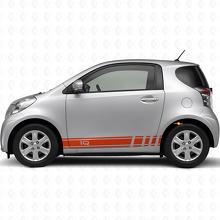 iQ Logo Racing Seitenstreifen Vinyl-Aufkleber-Set Auto für Toyota iQ_4