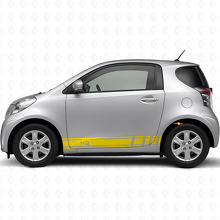 iQ Logo Racing Seitenstreifen Vinyl-Aufkleber-Set Auto für Toyota iQ_5