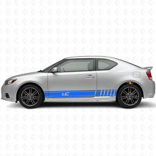 Markierte Racing-Streifen Seiten-Vinyl-Aufklebersatz für Scion tC_2