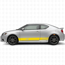 Markierte Racing-Streifen Seiten-Vinyl-Aufklebersatz für Scion tC_5