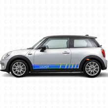 Cooper Schriftzug Streifen Seiten Vinylaufkleber für MINI Cooper_2