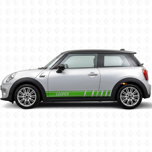 Cooper Schriftzug Streifen Seiten Vinylaufkleber für MINI Cooper_3