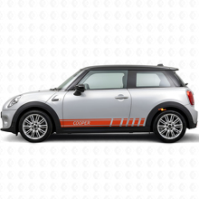 Cooper Schriftzug Streifen Seiten Vinylaufkleber für MINI Cooper_4