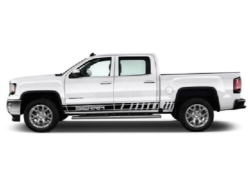 2 x mehrfarbiger Grafikstreifen Sierra 1500 Symbol Autorennen-Aufkleber