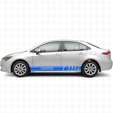 Markierte Racing-Streifen Seiten-Vinylaufkleber für Toyota Corolla_2