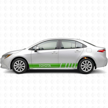Markierte Racing-Streifen Seiten-Vinylaufkleber für Toyota Corolla_3