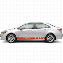 Markierte Racing-Streifen Seiten-Vinylaufkleber für Toyota Corolla_4