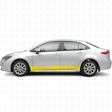 Markierte Racing-Streifen Seiten-Vinylaufkleber für Toyota Corolla_5
