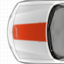 Sport Schwarzer Umriss Streifen Motorhauben Vinyl Aufkleber für Dodge Charger 2006-2010_4
