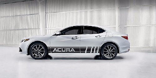 Acura Seiten-Rennstreifen Vinyl-Aufkleber Set für Acura ILX TLX RLX
