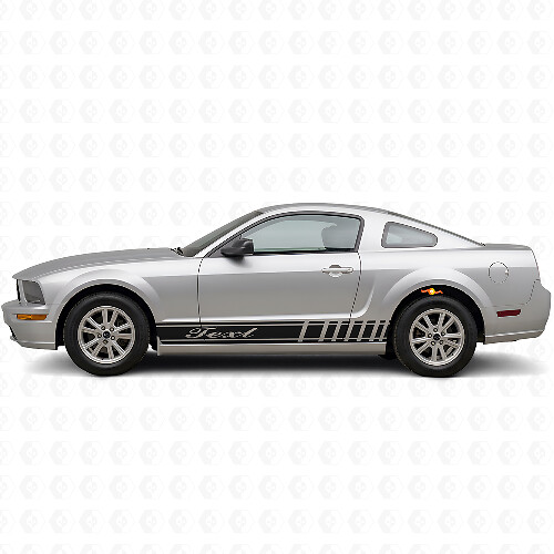 Racing-Stil individuelle Seitenstreifen Vinyl-Aufkleber-Set für Musclecar Musclecarmodel