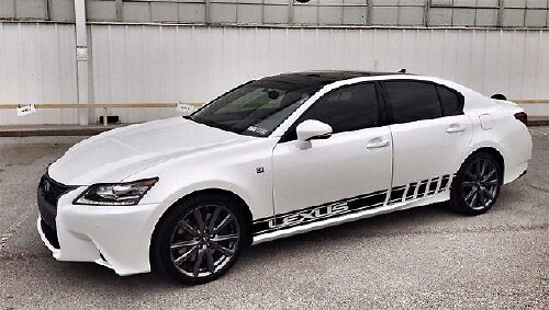 2 x mehrfarbige Grafiken CT RC IS ES GS LS NX RX GX Racing Vinyl-Aufkleber