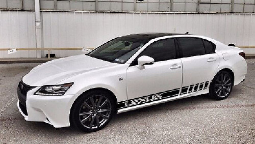 Racing Seitenstreifen Vinyl-Aufkleber Set Für Lexus CT RC IS ES GS