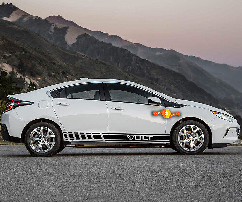 2X mehrfarbige Grafiken Chevrolet Volt Symbol Car Racing Vinyl Aufkleber Aufkleber
