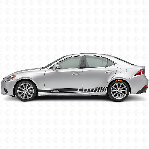 IS350 Logo Racing-Streifen Seiten-Vinylaufkleber für Lexus IS 2014-2020