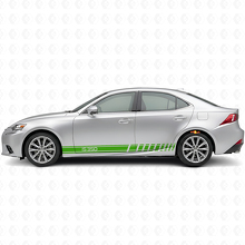 IS350 Logo Racing-Streifen Seiten-Vinylaufkleber für Lexus IS 2014-2020_3