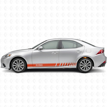 IS350 Logo Racing-Streifen Seiten-Vinylaufkleber für Lexus IS 2014-2020_4