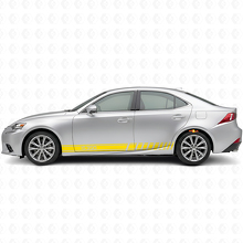 IS350 Logo Racing-Streifen Seiten-Vinylaufkleber für Lexus IS 2014-2020_5