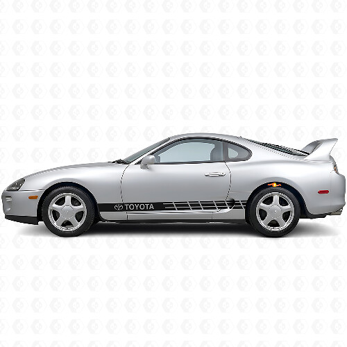 Toyota Logo Streifen Seiten Vinyl Aufkleber für Toyota Supra