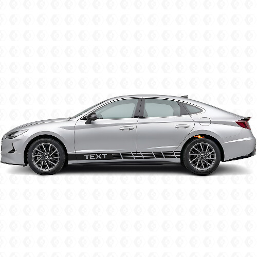 Benutzerdefinierte Rennstreifen Seiten-Vinyl-Aufkleber für Hyundai Sonata