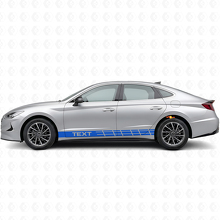 Benutzerdefinierte Rennstreifen Seiten-Vinyl-Aufkleber für Hyundai Sonata_2