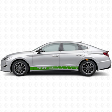Benutzerdefinierte Rennstreifen Seiten-Vinyl-Aufkleber für Hyundai Sonata_3