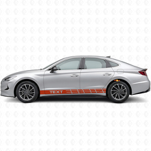 Benutzerdefinierte Rennstreifen Seiten-Vinyl-Aufkleber für Hyundai Sonata_4