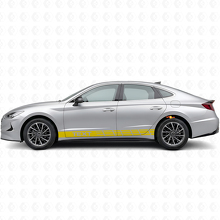 Benutzerdefinierte Rennstreifen Seiten-Vinyl-Aufkleber für Hyundai Sonata_5