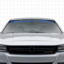 Benutzerdefinierter handschriftlicher Windschutzscheiben-Vinylaufkleber für Dodge Charger 2015-2026_2