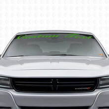 Benutzerdefinierter handschriftlicher Windschutzscheiben-Vinylaufkleber für Dodge Charger 2015-2026_3