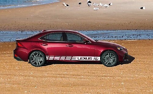Racing Seitenstreifen Vinyl-Aufkleber Set für Lexus IS 200t 250 300
