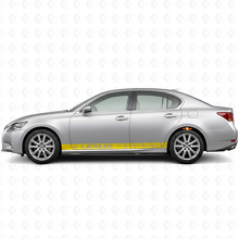 Racing Seitliche Streifen Vinyl Aufkleber Set für Lexus GS 350 F Sport / GS 450h_5