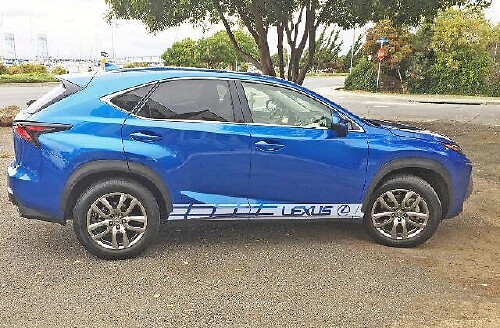 Racing Seitenstreifen Vinyl-Aufkleber Kit für Lexus NX 200t NX 300h