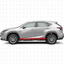 Racing Seitenstreifen Vinyl-Aufkleber Kit für Lexus NX 200t NX 300h_4