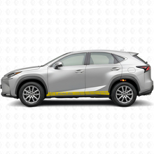 Racing Seitenstreifen Vinyl-Aufkleber Kit für Lexus NX 200t NX 300h_5