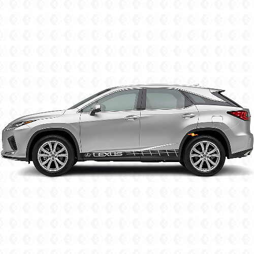 Racing Style Streifen Schweller Vinyl Aufkleber Set für Lexus RX 350