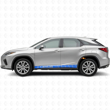 Racing Style Streifen Schweller Vinyl Aufkleber Set für Lexus RX 350_2