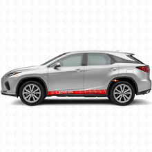Racing Style Streifen Schweller Vinyl Aufkleber Set für Lexus RX 350_4
